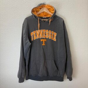 Stadium Athletics Tennessee Volunteers Gray Orange Hoodie Mens Large NCAA